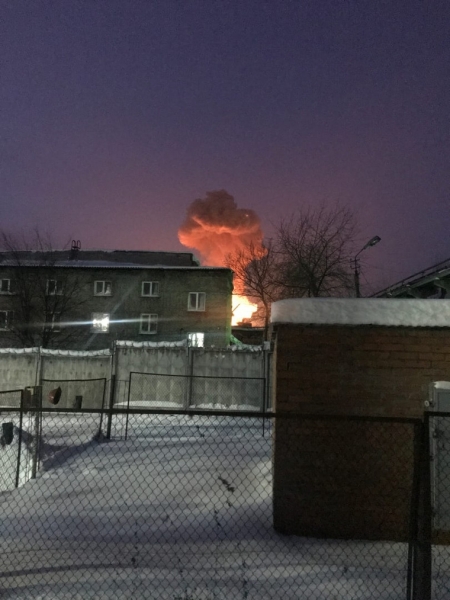 На Пермском пороховом заводе произошел пожар. Жители говорят о взрыве
