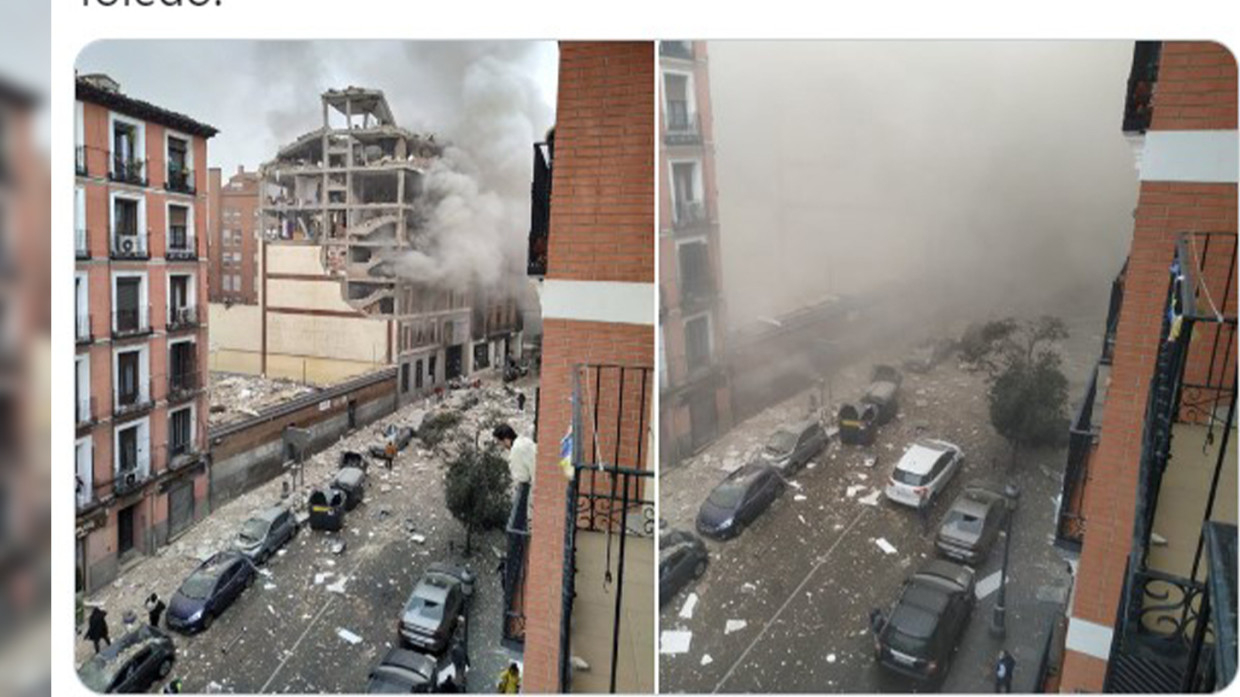 Несколько человек погибли при мощном взрыве в Мадриде