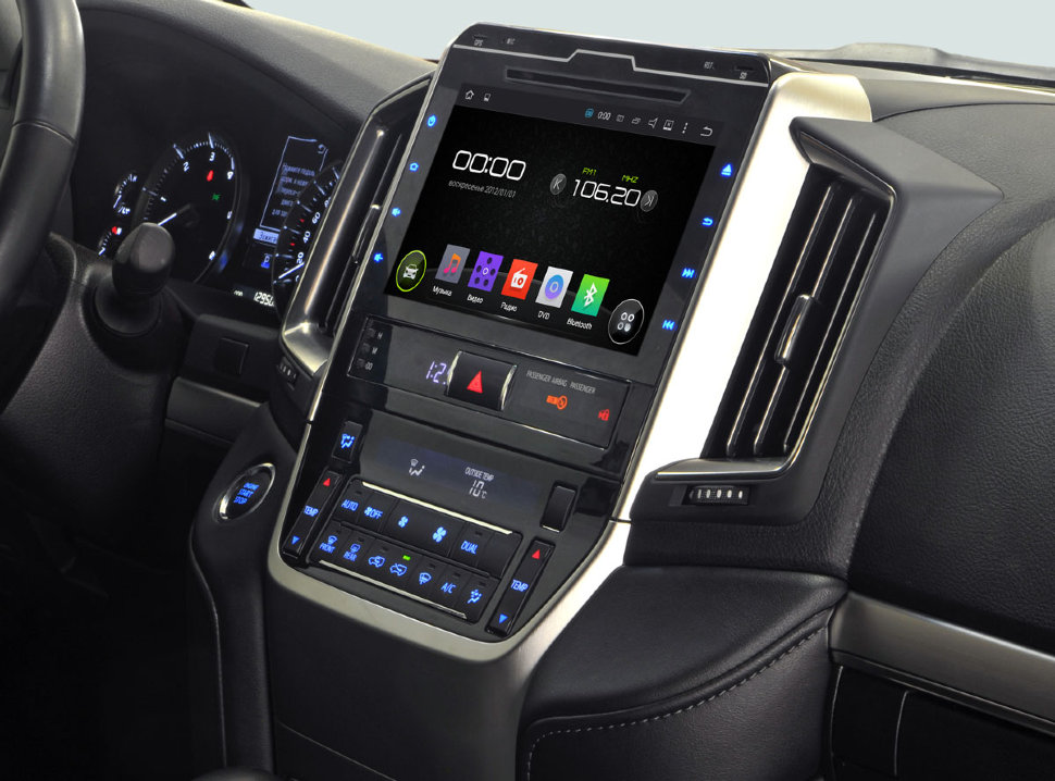 Штатная Android магнитола для Toyota Land Cruiser 200: главные плюсы