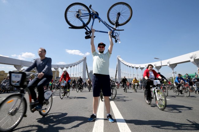 В Москве состоялся весенний велопарад